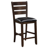 Urbana Black/Espresso Counter Height Chair (Set of 2) - Ornate Home