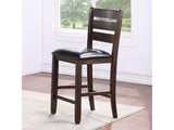 Urbana Black/Espresso Counter Height Chair (Set of 2) - Ornate Home