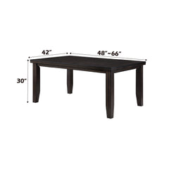 Urbana Rectangular Dining Table in Espresso 74620 - Ornate Home