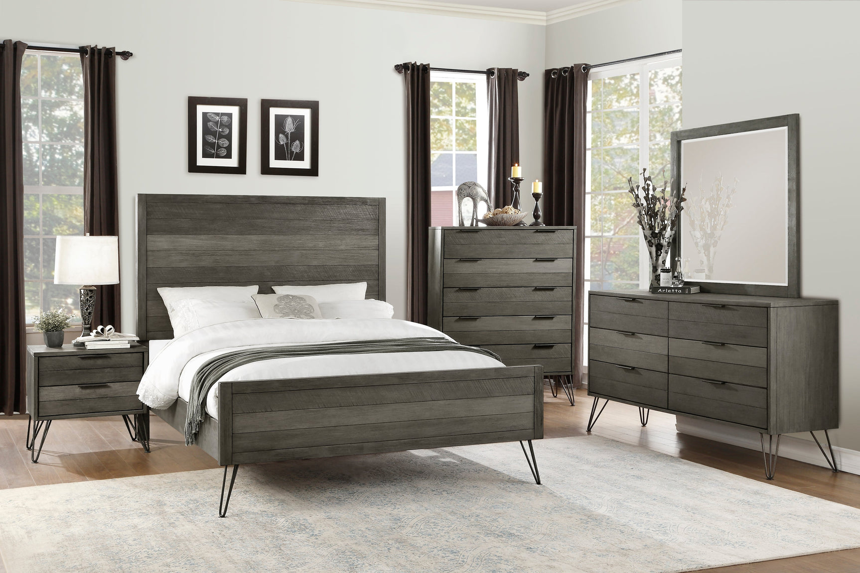 Urbanite Gray Queen Bed - Ornate Home