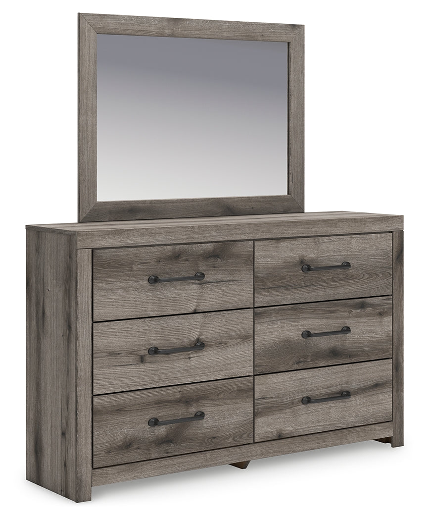 Urbanoore Brown 6 Drawer Dresser and Mirror (Online Special Price) - Ornate Home