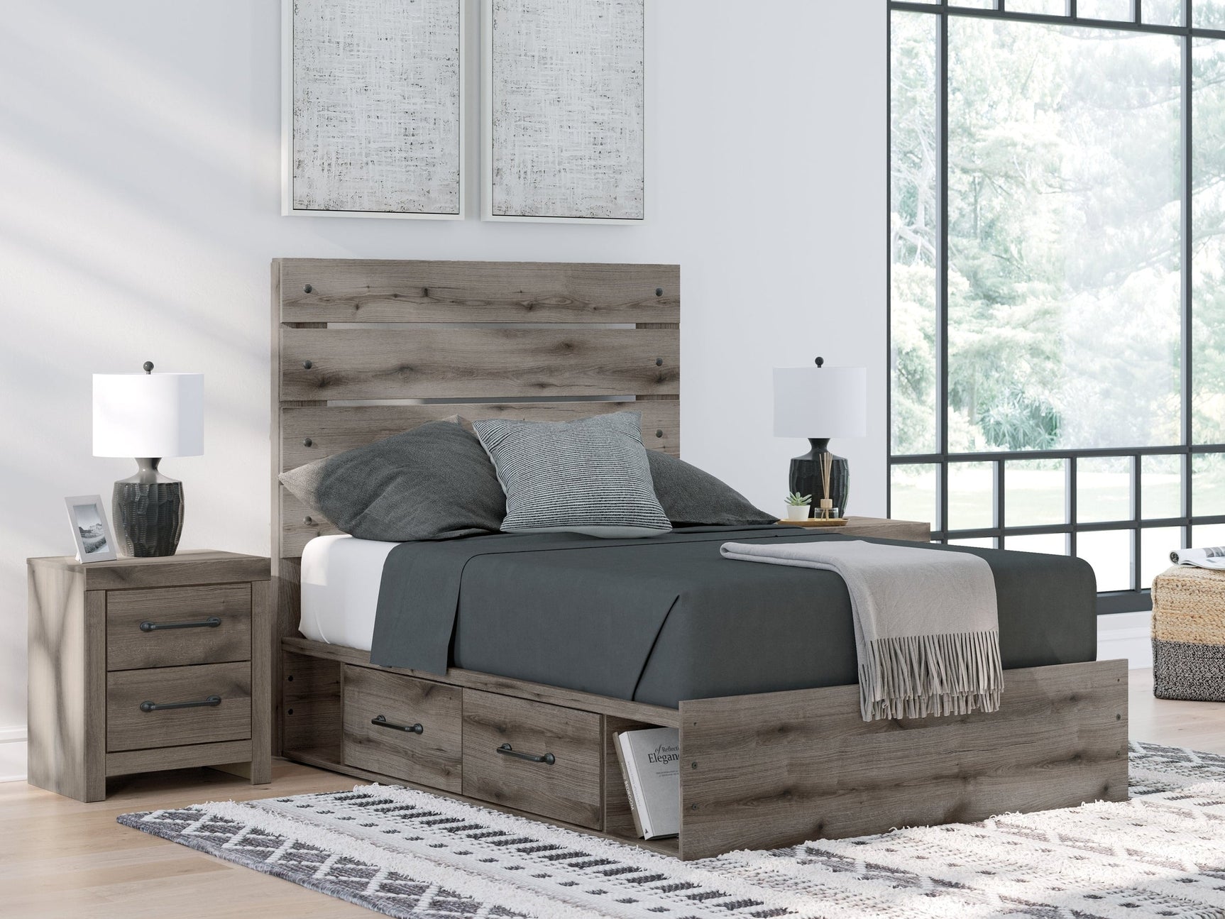 Urbanoore Brown Full Panel Youth Bed with Storage (Online Special Price) - Ornate Home