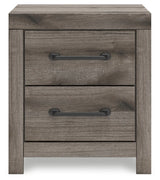 Urbanoore Brown Gray 22" 2 Drawer Charging Nightstand (Online Special Price) - Ornate Home