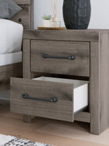 Urbanoore Brown Gray 22" 2 Drawer Charging Nightstand (Online Special Price) - Ornate Home