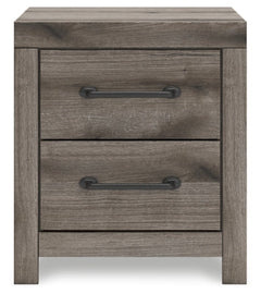 Urbanoore Brown Gray 22" 2 Drawer Charging Nightstand - Ornate Home