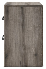 Urbanoore Brown Gray 22" 2 Drawer Charging Nightstand - Ornate Home