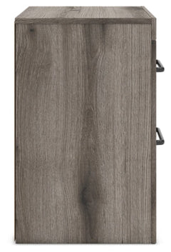 Urbanoore Brown Gray 22" 2 Drawer Charging Nightstand - Ornate Home