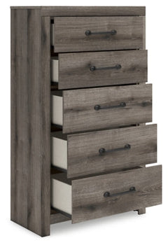 Urbanoore Brown Gray 32" 5 Drawer Chest of Drawers - Ornate Home