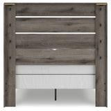 Urbanoore Brown Gray Full Panel Youth Bed (Online Special Price) - Ornate Home