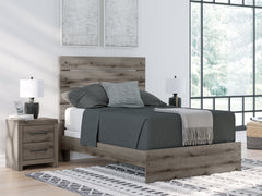 Urbanoore Brown Gray Full Panel Youth Bed - Ornate Home