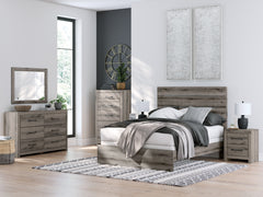 Urbanoore Brown Gray Queen Panel Bed - Ornate Home