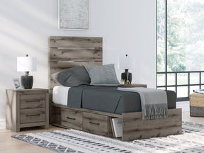 Urbanoore Brown Gray Twin Panel Storage Youth Bed (Online Special Price) - Ornate Home