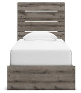 Urbanoore Brown Gray Twin Panel Storage Youth Bed (Online Special Price) - Ornate Home