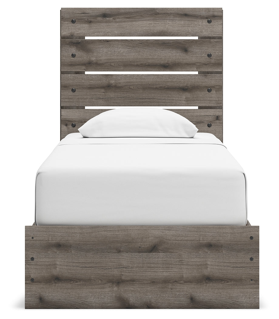 Urbanoore Brown Gray Twin Panel Storage Youth Bed (Online Special Price) - Ornate Home