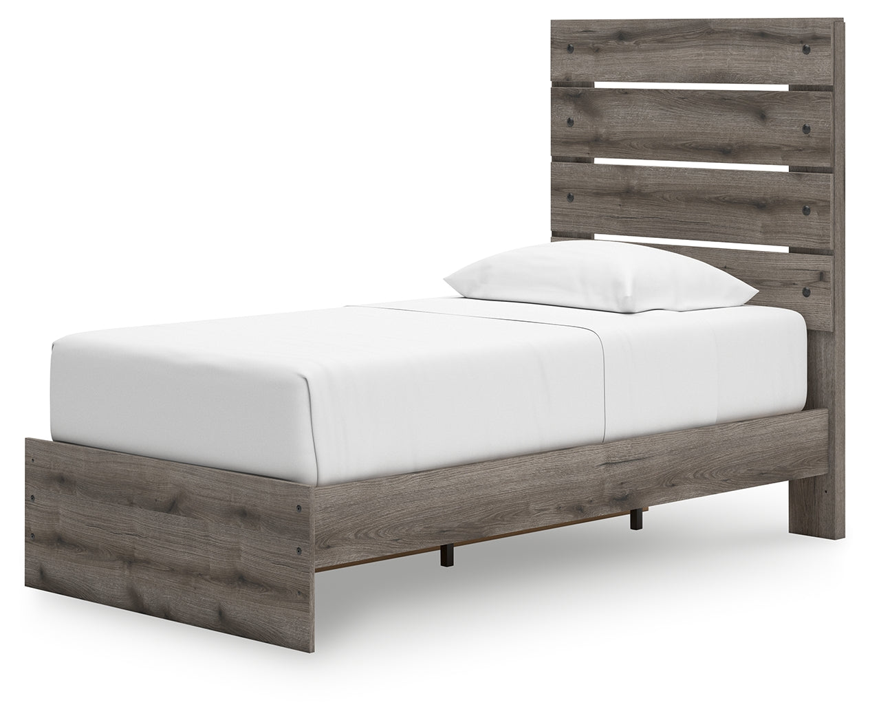 Urbanoore Brown Gray Twin Panel Storage Youth Bed (Online Special Price) - Ornate Home