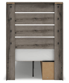 Urbanoore Brown Gray Twin Panel Storage Youth Bed - Ornate Home