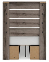 Urbanoore Brown Gray Twin Panel Youth Bed with Storage (Online Special Price) - Ornate Home