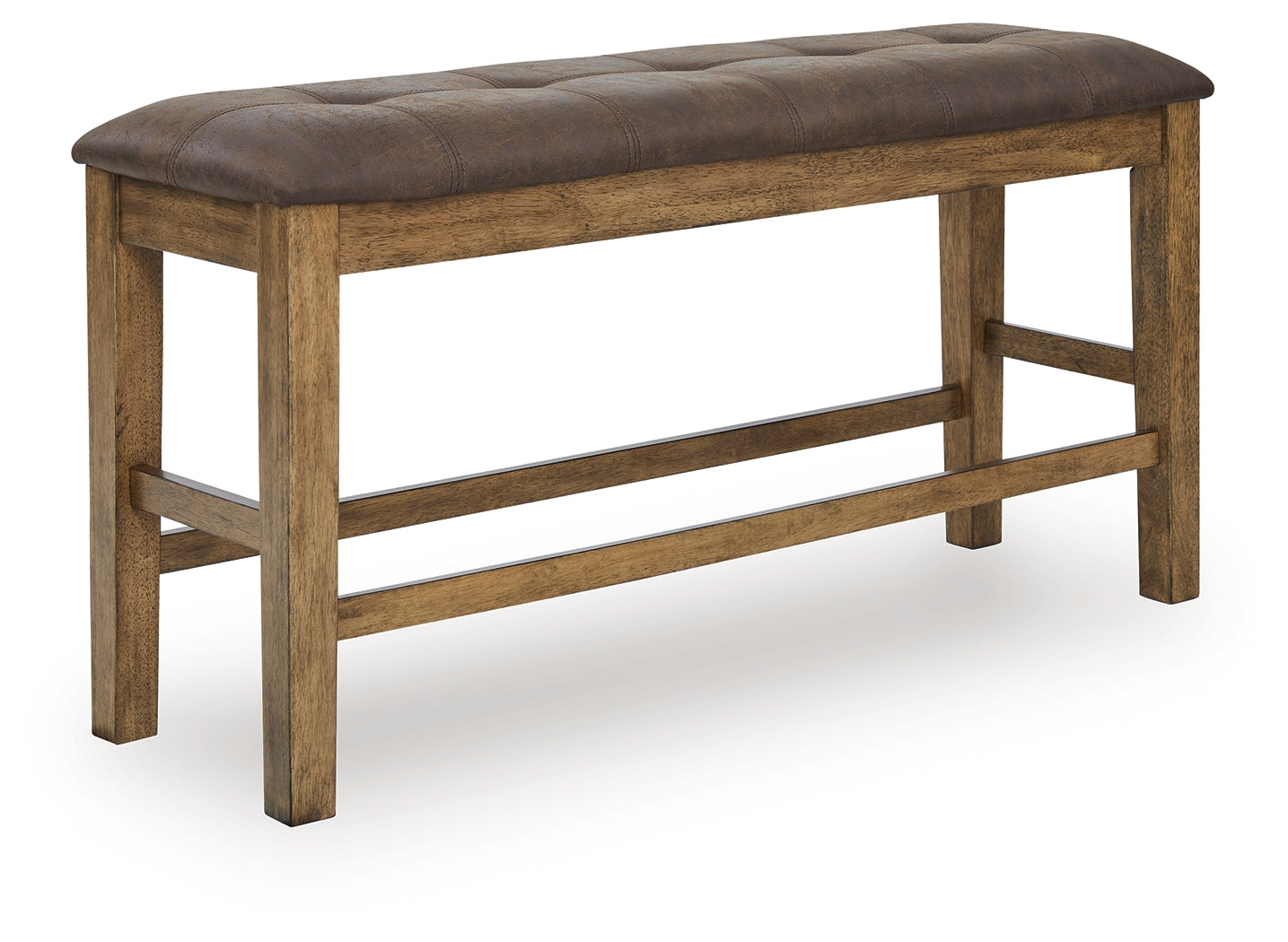 Urbinforte Light Brown Counter Height Extension Dining Table, 4 Barstools and Bench (Online Special Price) - Ornate Home