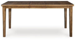 Urbinforte Light Brown Counter Height Extension Dining Table and 4 Barstools - Ornate Home