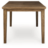 Urbinforte Light Brown Counter Height Extension Dining Table and 4 Barstools - Ornate Home