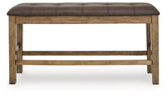 Urbinforte Light Brown DBL Counter UPH Bench (1/CN) (Online Special Price) - Ornate Home