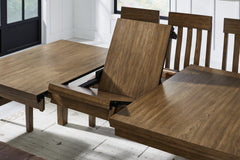 Urbinforte Light Brown Dining Room Butterfly Extendable Table - Ornate Home