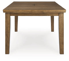Urbinforte Light Brown Dining Room Butterfly Extendable Table - Ornate Home