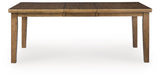 Urbinforte Light Brown Dining Room Butterfly Extendable Table - Ornate Home