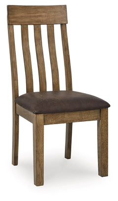 Urbinforte Light Brown Dining UPH Side Chair (Set of 2) - Ornate Home