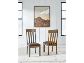 Urbinforte Light Brown Dining UPH Side Chair - Ornate Home