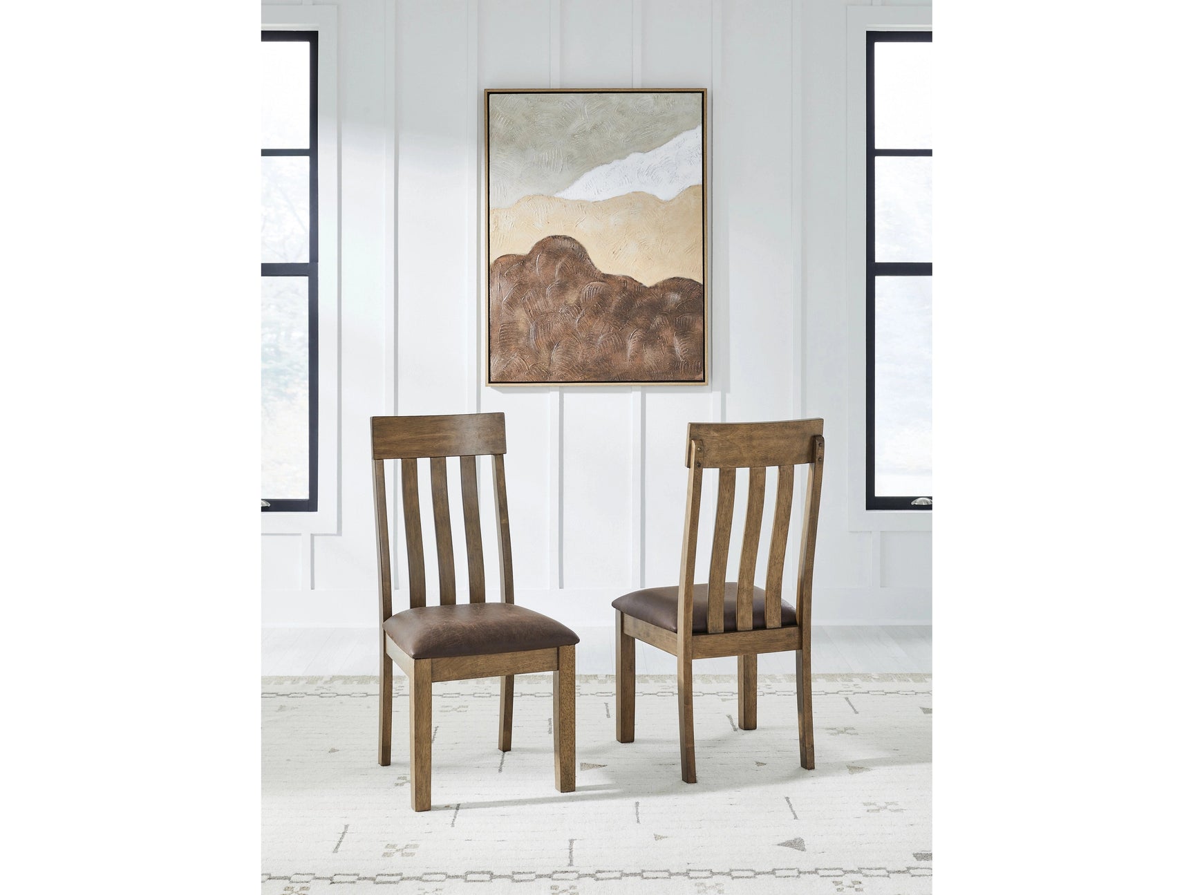 Urbinforte Light Brown Dining UPH Side Chair (Set of 2) - Ornate Home
