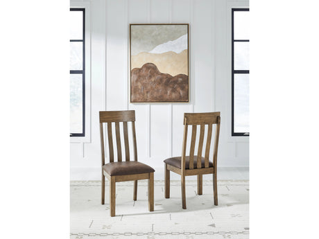 Urbinforte Light Brown Dining UPH Side Chair (Set of 2) - Ornate Home