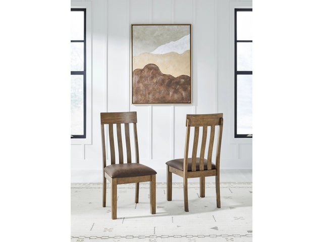 Urbinforte Light Brown Dining UPH Side Chair (Set of 2) - Ornate Home