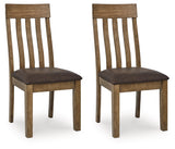 Urbinforte Light Brown Dining UPH Side Chair (Set of 2) - Ornate Home