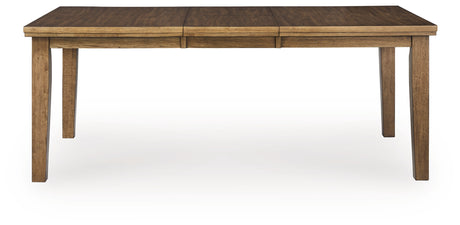 Urbinforte Light Brown Extension Dining Table, 4 Chairs and Bench - Ornate Home