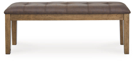 Urbinforte Light Brown Large UPH Dining Room Bench (Online Special Price) - Ornate Home