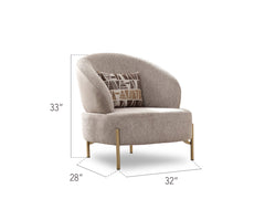 Urla Cream 4-pieces (Sofa & Module Sofa & 2 Chair) Living Room Set - Ornate Home