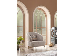 Urla Cream 4-pieces (Sofa & Module Sofa & 2 Chair) Living Room Set - Ornate Home