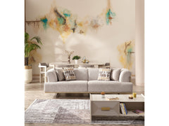 Urla Cream 4-pieces (Sofa & Module Sofa & 2 Chair) Living Room Set - Ornate Home