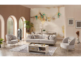 Urla Cream 4-pieces (Sofa & Module Sofa & 2 Chair) Living Room Set - Ornate Home