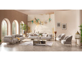 Urla Cream 4-pieces (Sofa & Module Sofa & 2 Chair) Living Room Set - Ornate Home