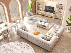 Urla Cream Modular Sectional Sofa - Ornate Home