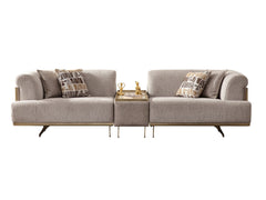 Urla Cream Stationary Module Sofa - Ornate Home