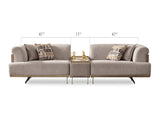 Urla Cream Stationary Module Sofa - Ornate Home