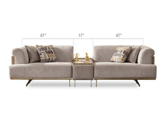 Urla Cream Stationary Module Sofa - Ornate Home