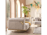 Urla Cream Stationary Module Sofa - Ornate Home