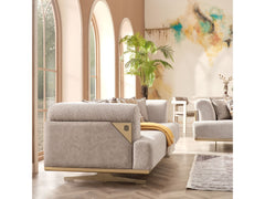 Urla Cream Stationary Module Sofa - Ornate Home