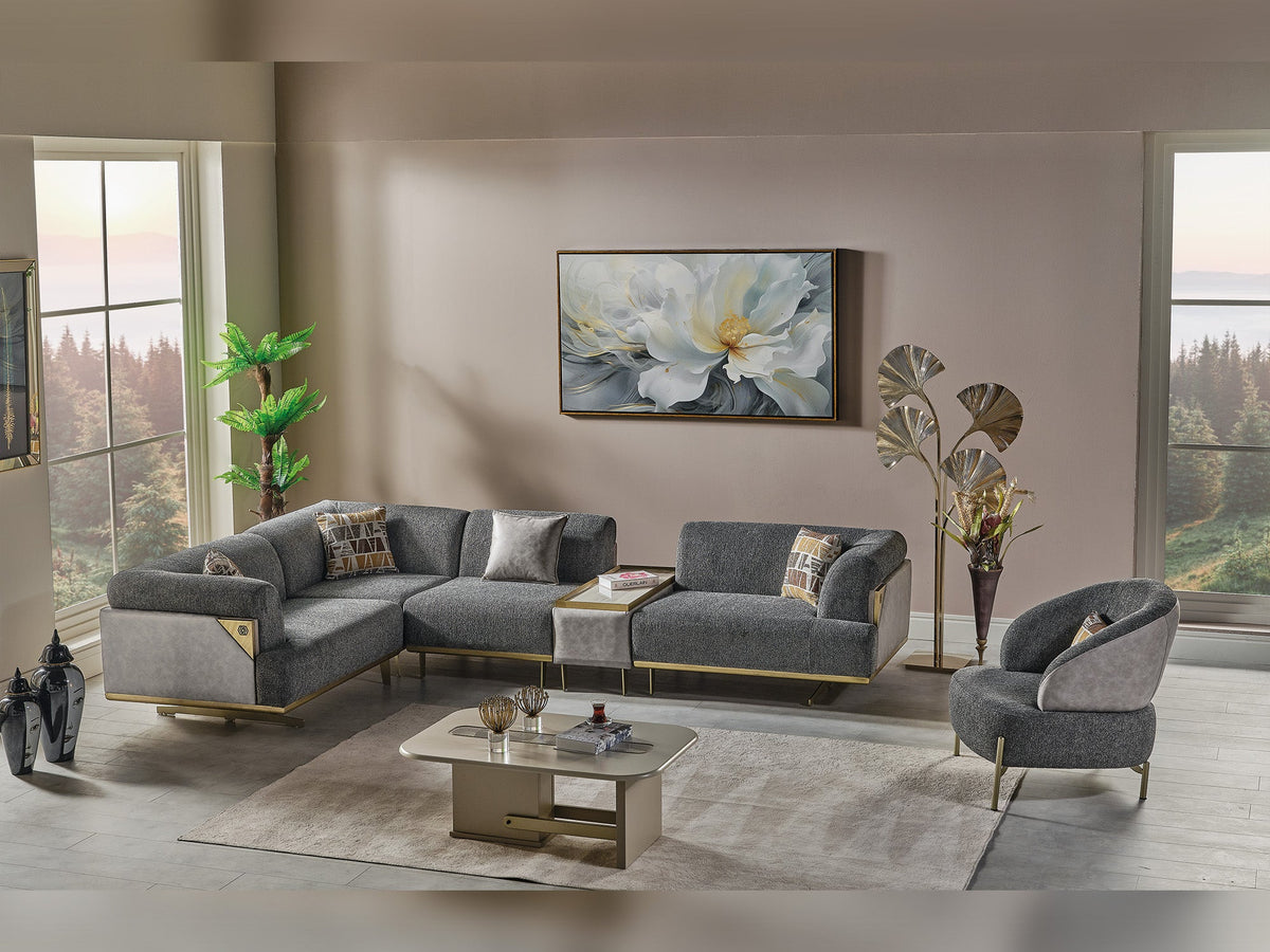 Urla Grey Modular Sectional Sofa - Ornate Home