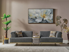 Urla Grey Stationary Module Sofa - Ornate Home