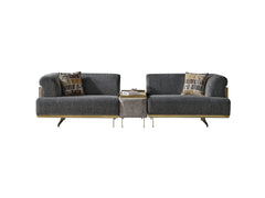 Urla Grey Stationary Module Sofa - Ornate Home